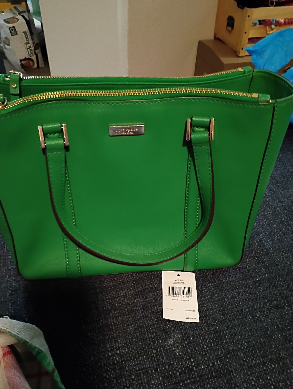 Kate Spade Newberry Lane Leather Double-Zip Tote